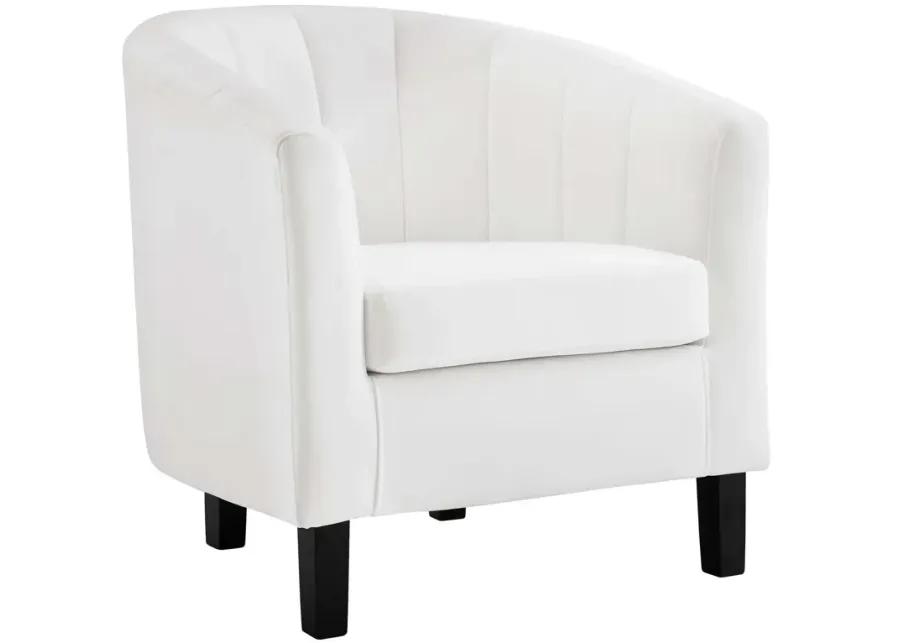 Prospect Channel Tufted Performance Velvet Loveseat and Armchair Set