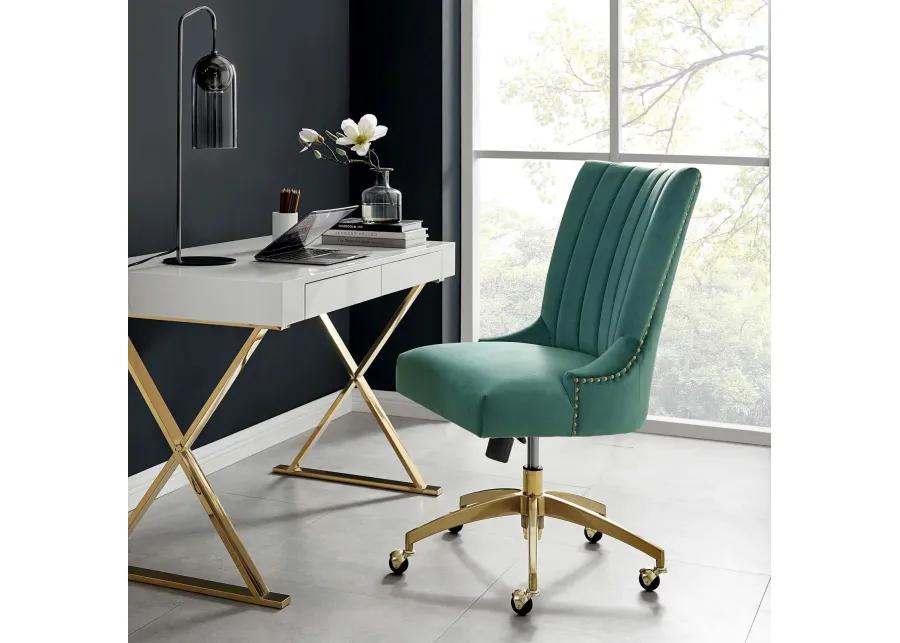 Empower Channel Tufted Performance Velvet Office Chair