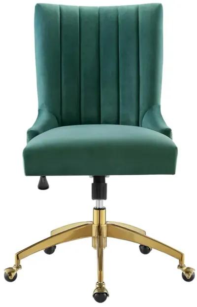 Empower Channel Tufted Performance Velvet Office Chair