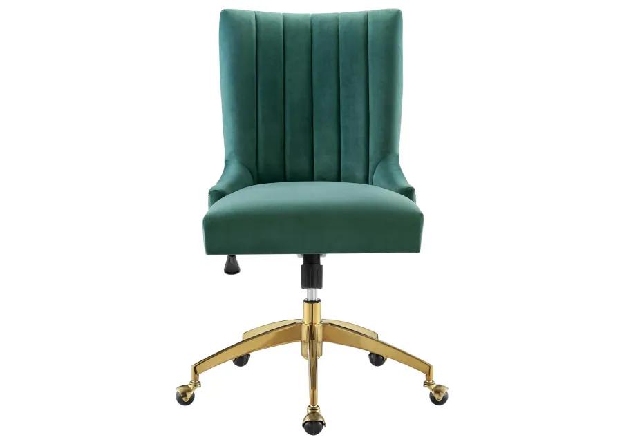 Empower Channel Tufted Performance Velvet Office Chair