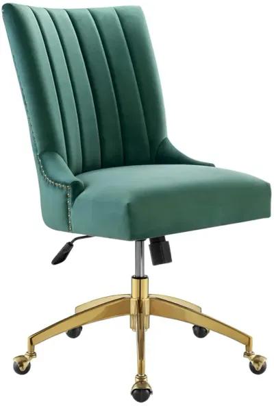 Empower Channel Tufted Performance Velvet Office Chair