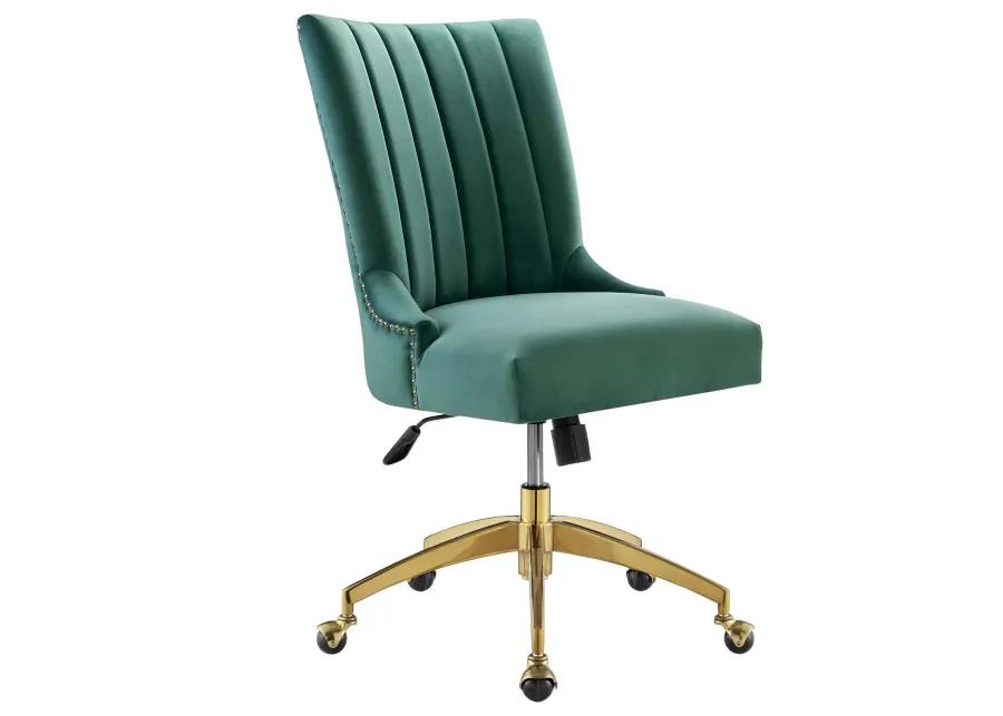 Empower Channel Tufted Performance Velvet Office Chair