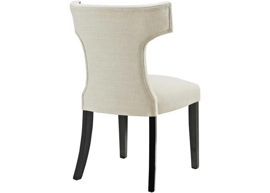 Curve Fabric Dining Chair