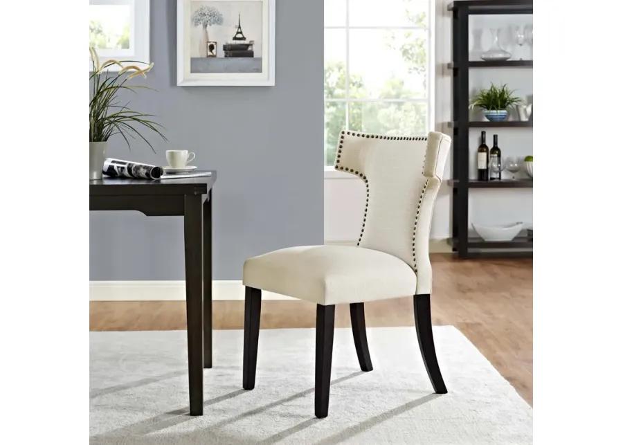 Curve Fabric Dining Chair