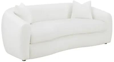 Isabella 2-piece Upholstered Tight Back Living Room Set White