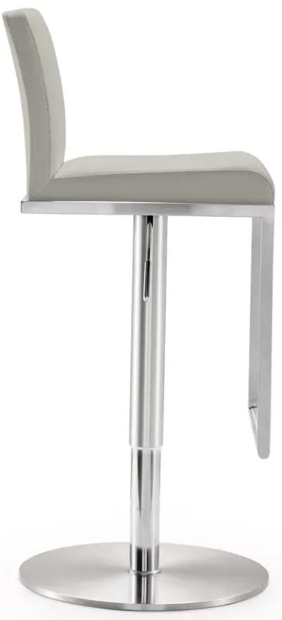 amalfi light grey stainless steel barstool