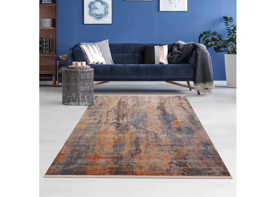 Hana Distressed Desert Modern Abstract Area Rug 7'9" x 10'