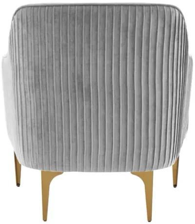 Serena Gray Velvet Accent Chair