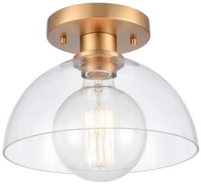 Julian 10'' Wide 1-Light Semi Flush Mount - Brushed Gold