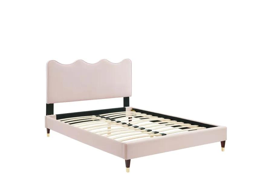 Current Performance Velvet Full Platform Bed