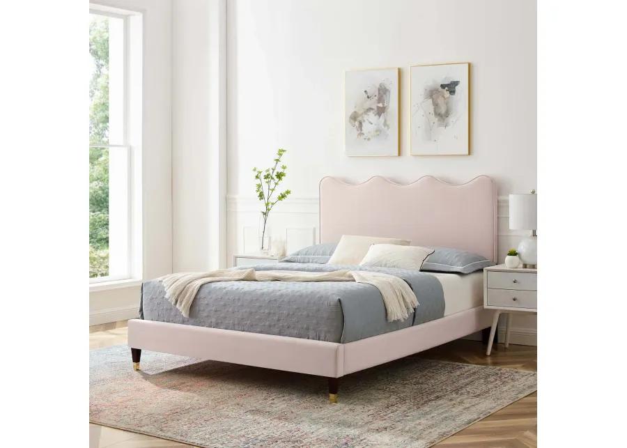 Current Performance Velvet Full Platform Bed