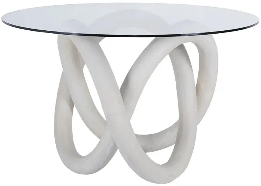 Knotty Dining Table - White