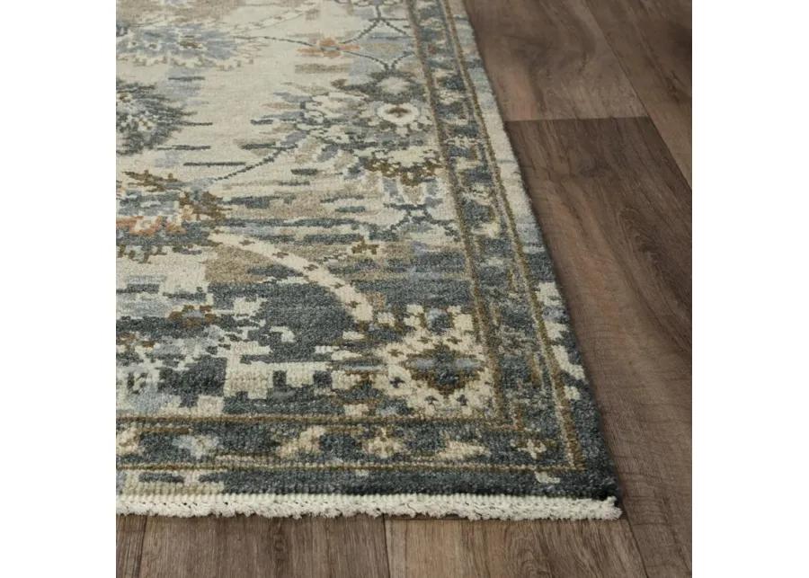 Ashton Beige  Hand Spun Wool/Tencel 6' x 9' Rectangle Rug