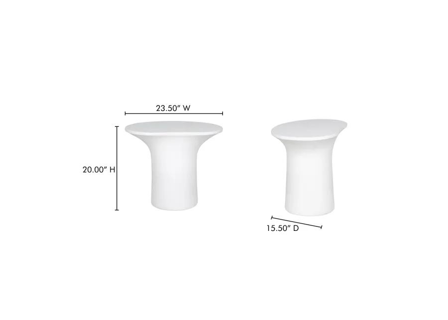 Yumi Outdoor Accent Table White