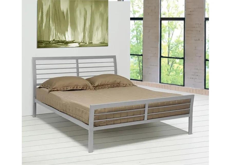 Cooper Full Metal Bed Silver