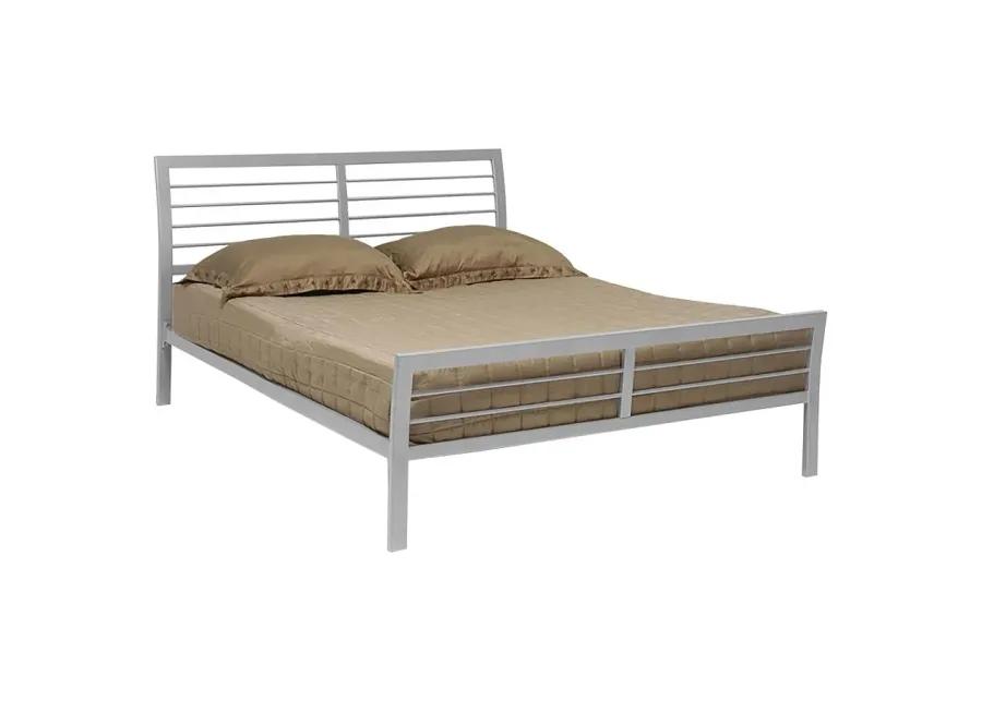 Cooper Full Metal Bed Silver