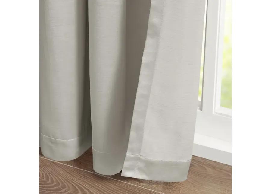 Croscill Classics Avignon White Pleat Curtain Panel with Tieback (Single)