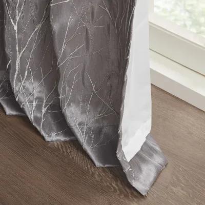 Madison Park Andora Grey Curtain Panel