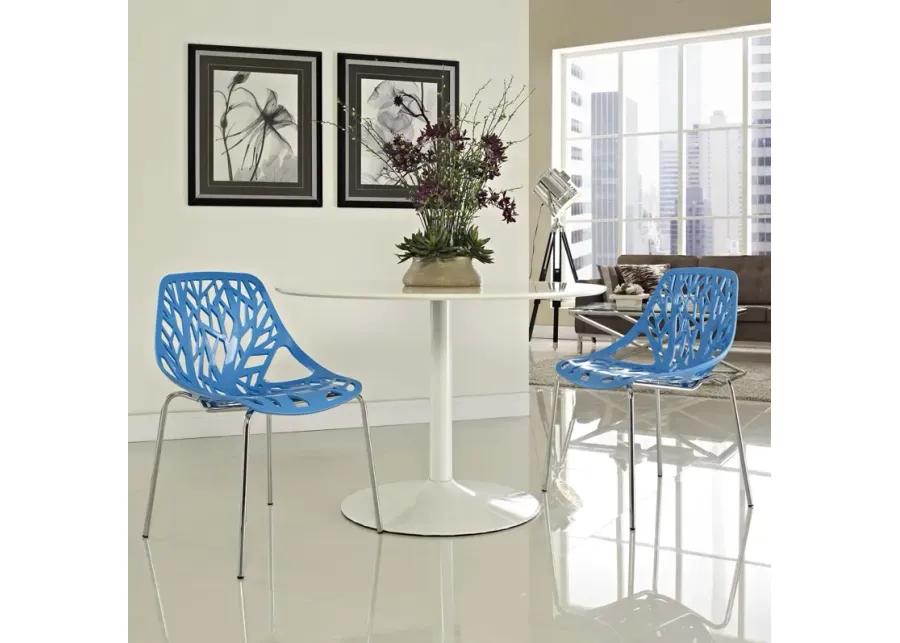 Stencil Dining Side Chair Plastic Set of 2