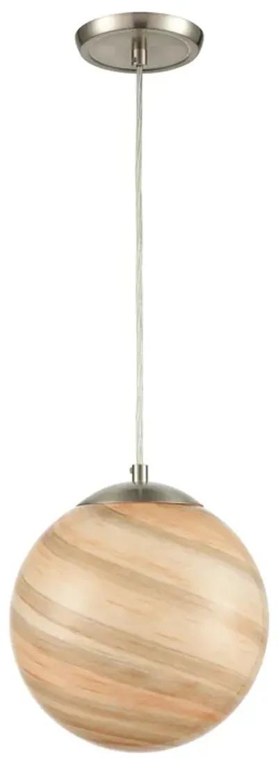 Planetario 10" Wide 1-Light Mini Pendant - Satin Nickel