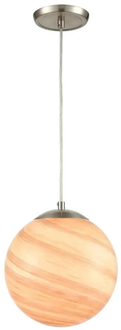 Planetario 10" Wide 1-Light Mini Pendant - Satin Nickel