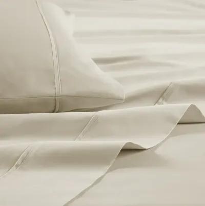 Madison Park 300 Thread Count Organic Cotton Taupe Deep Pocket Sheet Set