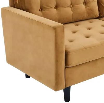 Exalt Tufted Performance Velvet Sofa