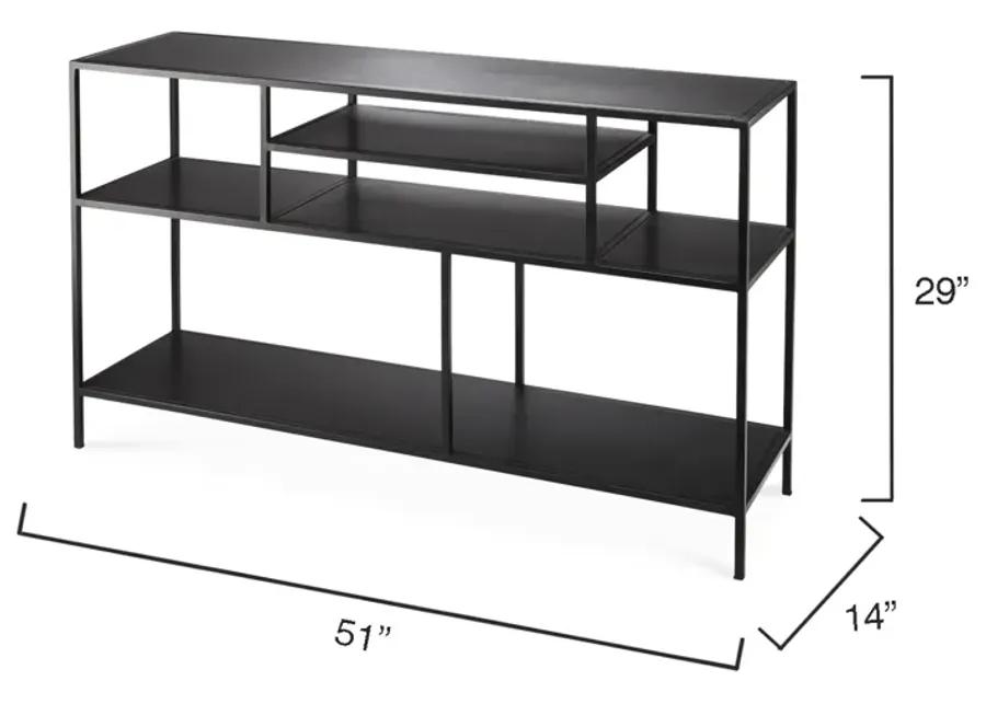 Element Shelved Console Table