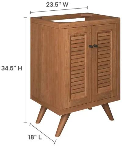 Birdie 24" Teak Wood Bathroom Vanity Cabinet (Sink Basin Not Included)