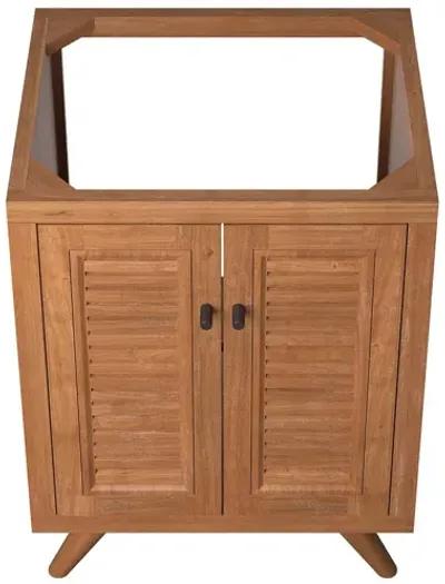 Birdie 24" Teak Wood Bathroom Vanity Cabinet (Sink Basin Not Included)