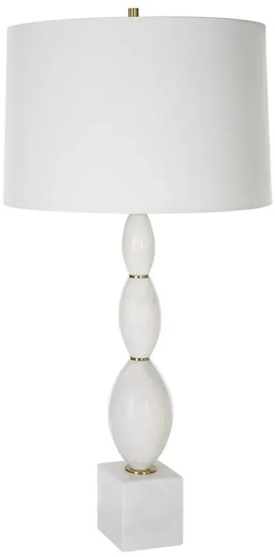 Regalia White Marble Table Lamp