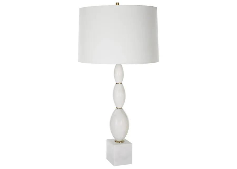 Regalia White Marble Table Lamp