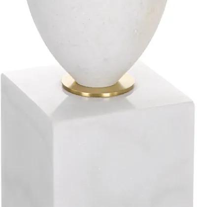 Regalia White Marble Table Lamp