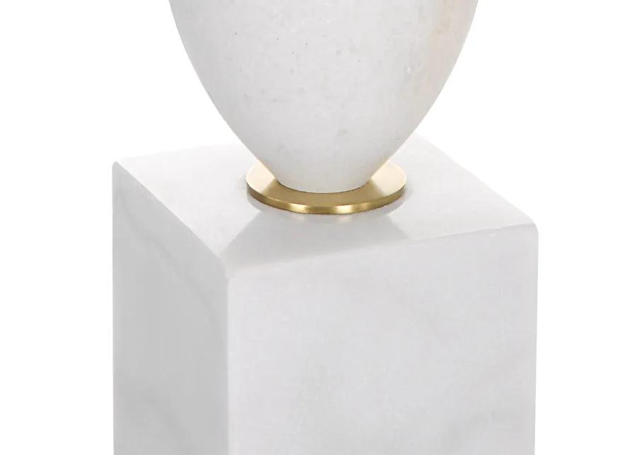 Regalia White Marble Table Lamp