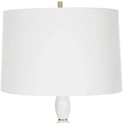 Regalia White Marble Table Lamp