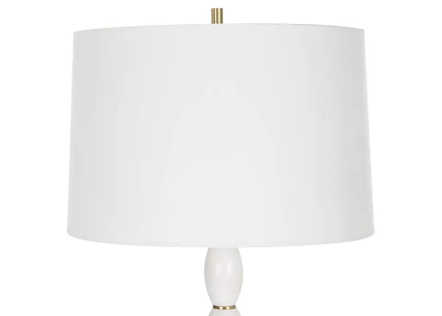 Regalia White Marble Table Lamp