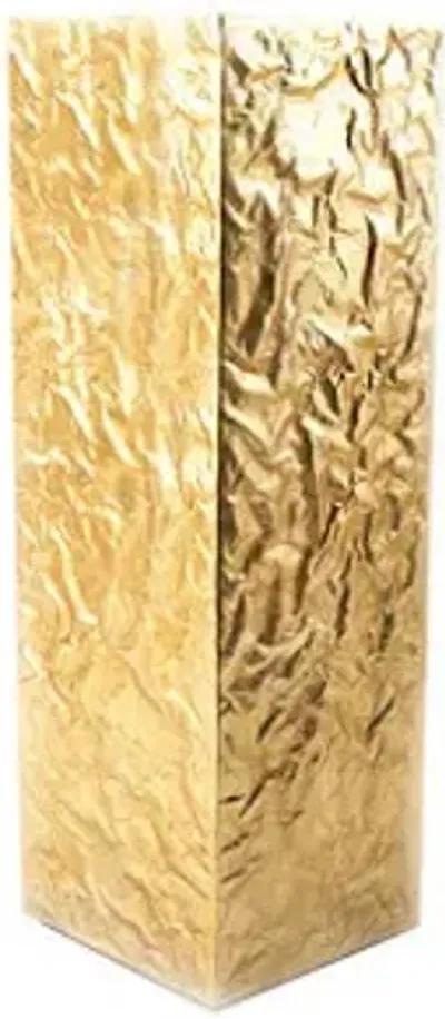 crumpled pedestal, gold, lg