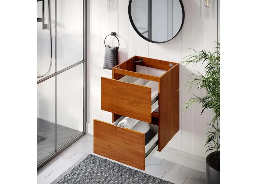 Scenic 18" Wall-Mount Bathroom Vanity Cabinet (Sink Basin Not Included)