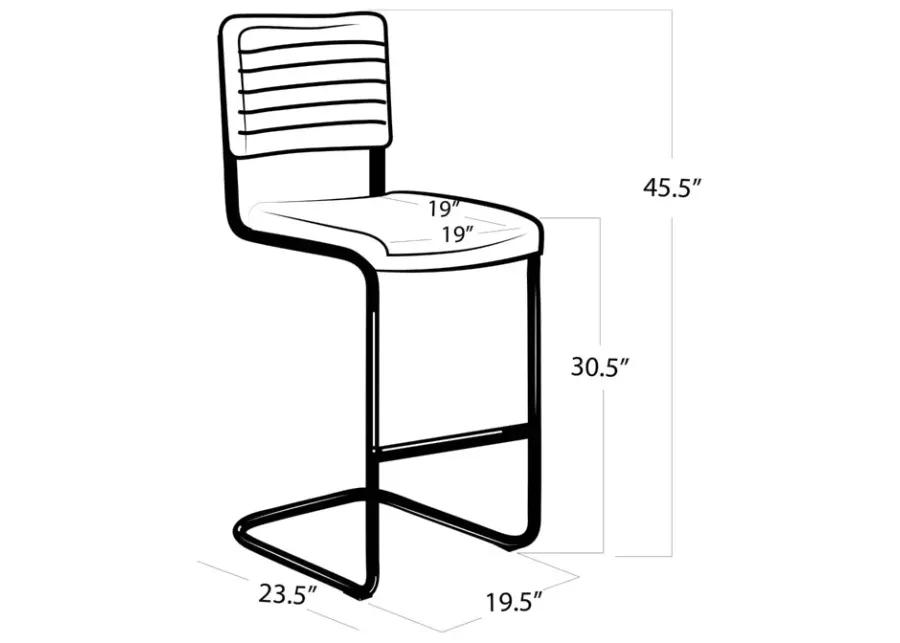 Dylan Bar Stool (Set of 2) - Ebony