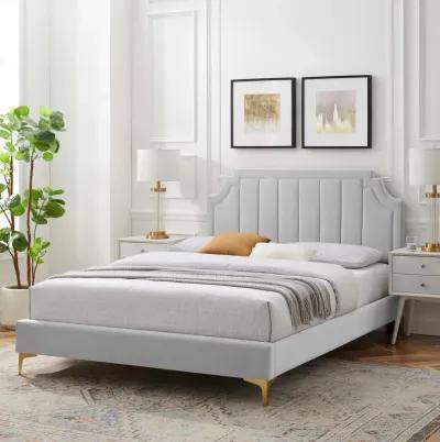 Sienna Performance Velvet Full Platform Bed