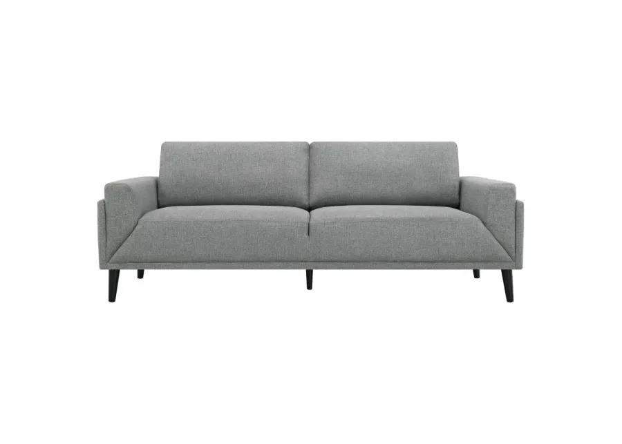 Rilynn 2-piece Upholstered Track Arms Sofa Set Grey