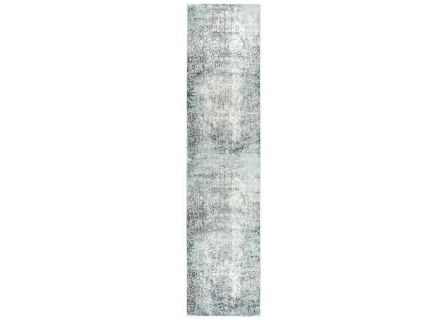 Chelsea Cream/Gray Vine/Scroll Polyester 2'7" x 9'6" Runner Rug