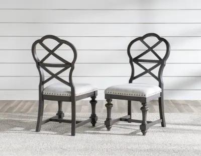 Kingston (Sandalwood Brown + Dark Sable) Side Chairs - Set of 2