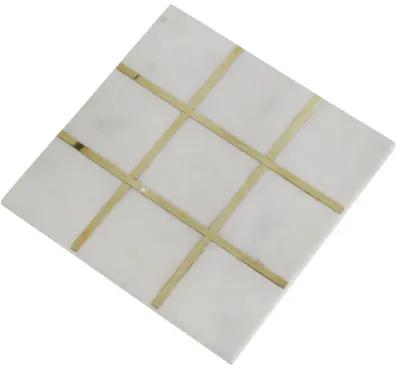 Marble 7x7 Tic-tac-toe, Black/gold