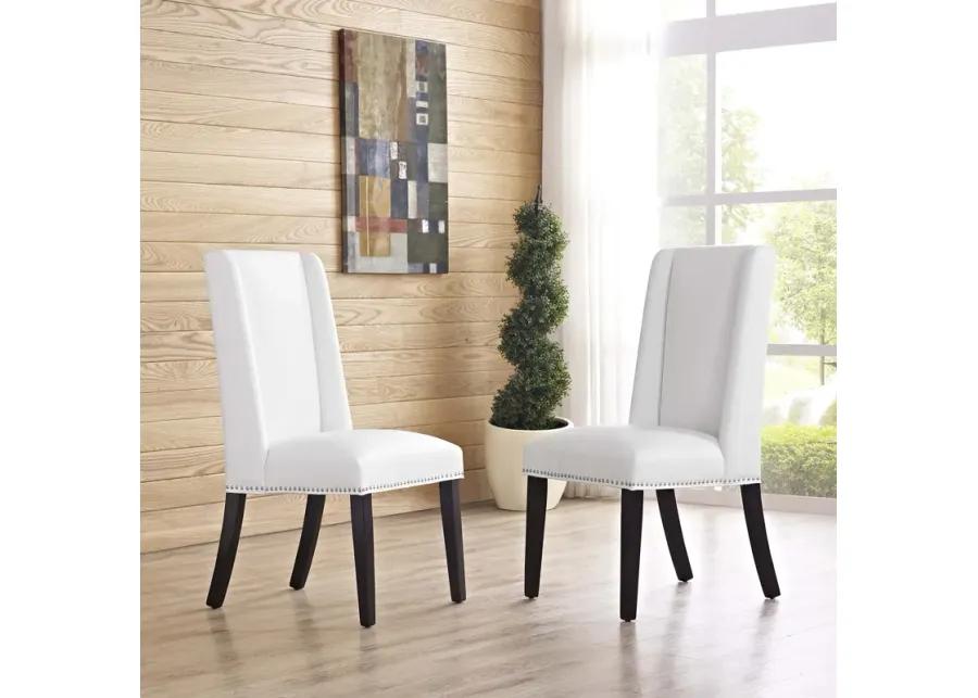 Baron Dining Chair Vinyl Set of 2