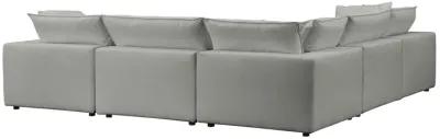 Cali Slate Modular Large Chaise Sectional