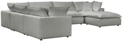 Cali Slate Modular Large Chaise Sectional