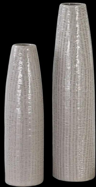 Sara Textured Vases - Set of 2