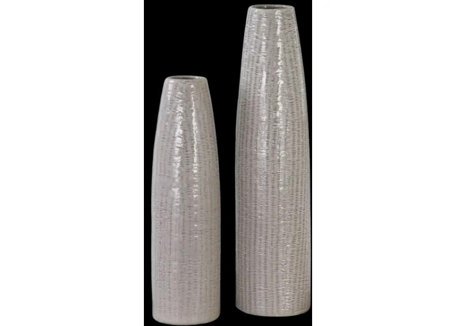 Sara Textured Vases - Set of 2