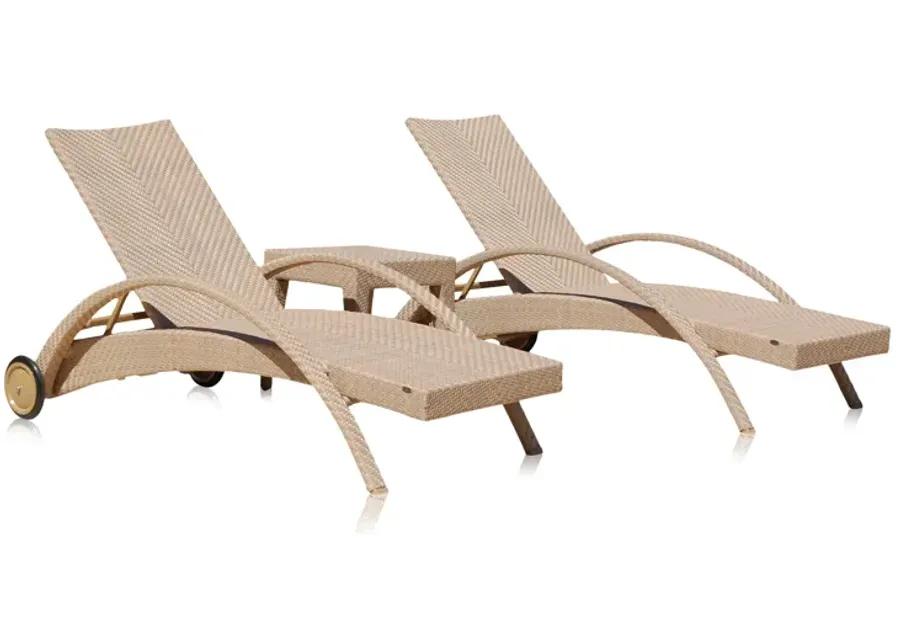 Panama Jack Austin 3-Piece Chaise Lounge Set